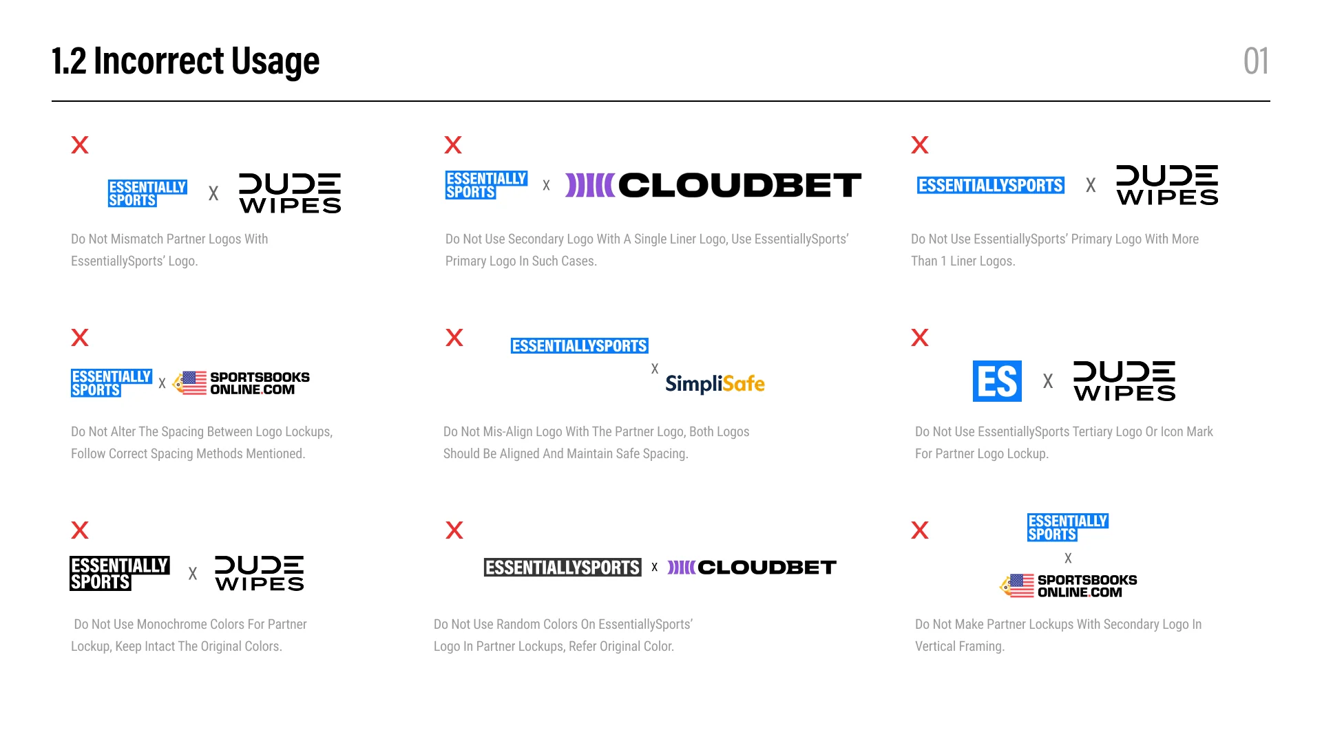 Incorrect partnership lockup usage